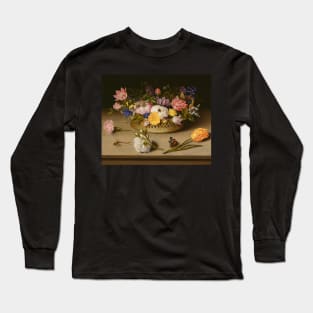 Flower Still Life by Ambrosius Bosschaert the Elder Long Sleeve T-Shirt